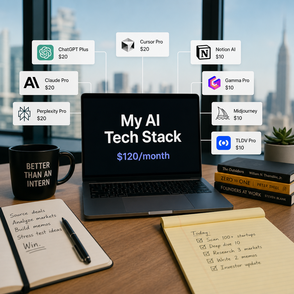The $120 AI Tech Stack Transcending the Need for Interns: A VC’s Guide